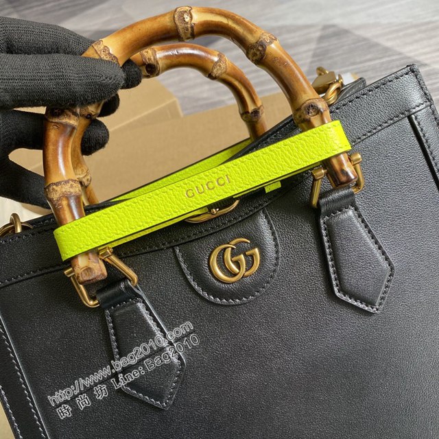 Gucci新款女包 古馳全皮手提肩背竹節包 竹節提手雙G配件 Gucci小號托特包 660195  ydg3310